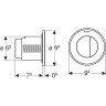 Кнопка смыва для унитаза GEBERIT TYPE 10 116,057.KJ.1